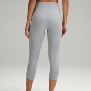 Lululemon All the Right Places High-Rise Drawcord Waist Crop 23” - Gray Size 4